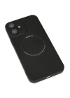 BFS  iPhone 12 Kılıf Jack Magneticsafe Lens Silikon - Siyah