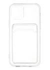 BFS  iPhone 12 Kılıf Kart Şeffaf Silikon - Şeffaf