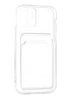 BFS  iPhone 12 Kılıf Kart Şeffaf Silikon - Şeffaf