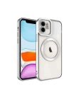 BFS  iPhone 12 Kılıf Kross Magneticsafe Kapak - Gümüş