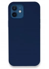 BFS  iPhone 12 Kılıf Lansman Legant Silikon - Lacivert