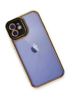 BFS  iPhone 12 Kılıf Liva Lens Silikon - Siyah