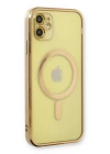 BFS  iPhone 12 Kılıf Magneticsafe Lazer Silikon - Gold