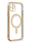 BFS  iPhone 12 Kılıf Magneticsafe Lazer Silikon - Gold