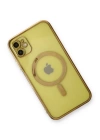 BFS  iPhone 12 Kılıf Magneticsafe Lazer Silikon - Gold