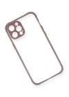 BFS  iPhone 12 Kılıf Miami Şeffaf Silikon - Açık Mor