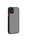 BFS  iPhone 12 Kılıf Montreal Silikon Kapak - Siyah
