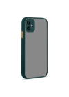 BFS  iPhone 12 Kılıf Montreal Silikon Kapak - Yeşil