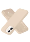 BFS  iPhone 12 Kılıf Nano içi Kadife Silikon - Pudra
