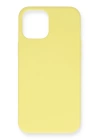 BFS  iPhone 12 Kılıf Nano içi Kadife Silikon- Sarı