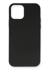 BFS  iPhone 12 Kılıf Nano içi Kadife Silikon- Siyah
