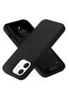 BFS  iPhone 12 Kılıf Nano içi Kadife Silikon- Siyah
