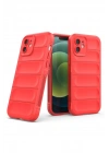 BFS  iPhone 12 Kılıf Optimum Silikon - Kırmızı