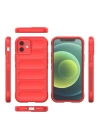 BFS  iPhone 12 Kılıf Optimum Silikon - Kırmızı