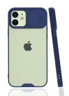 BFS  iPhone 12 Kılıf Platin Kamera Koruma Silikon - Lacivert