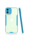 BFS  iPhone 12 Kılıf Platin Silikon - Mavi