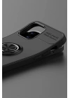 BFS  iPhone 12 Kılıf Range Yüzüklü Silikon - Kırmızı