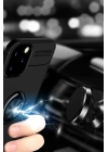 BFS  iPhone 12 Kılıf Range Yüzüklü Silikon - Siyah