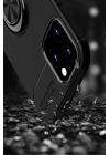 BFS  iPhone 12 Kılıf Range Yüzüklü Silikon - Siyah-Mavi