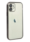 BFS  iPhone 12 Kılıf Razer Lensli Silikon - Siyah