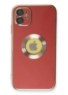 BFS  iPhone 12 Kılıf Store Silikon - Kırmızı
