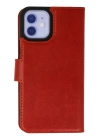 BFS  iPhone 12 Kılıf Trend S Plus Kapaklı Kılıf - Kırmızı