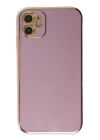 BFS  iPhone 12 Kılıf Volet Silikon - Mor