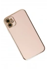 BFS  iPhone 12 Kılıf Volet Silikon - Pembe