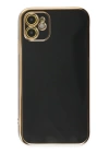 BFS  iPhone 12 Kılıf Volet Silikon - Siyah