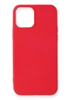 BFS  iPhone 12 Mini Kılıf First Silikon - Kırmızı