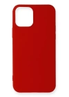 BFS  iPhone 12 Mini Kılıf First Silikon - Koyu Kırmızı