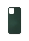 BFS  iPhone 12 Mini Kılıf First Silikon - Koyu Yeşil