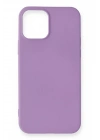 BFS  iPhone 12 Mini Kılıf First Silikon - Lila