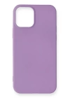 BFS  iPhone 12 Mini Kılıf First Silikon - Lila