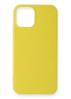 BFS  iPhone 12 Mini Kılıf First Silikon - Sarı