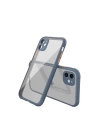 BFS  iPhone 12 Mini Kılıf Miami Şeffaf Silikon - Gri