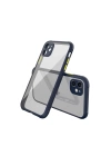 BFS  iPhone 12 Mini Kılıf Miami Şeffaf Silikon - Lacivert