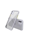 BFS  iPhone 12 Mini Kılıf Miami Şeffaf Silikon - Lila