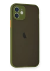BFS  iPhone 12 Mini Kılıf Montreal Silikon Kapak - Açık Yeşil
