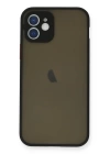 BFS  iPhone 12 Mini Kılıf Montreal Silikon Kapak - Siyah