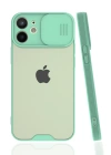 BFS  iPhone 12 Mini Kılıf Platin Kamera Koruma Silikon - Açık Yeşil