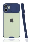 BFS  iPhone 12 Mini Kılıf Platin Kamera Koruma Silikon - Lacivert