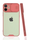BFS  iPhone 12 Mini Kılıf Platin Kamera Koruma Silikon - Pembe