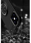 BFS  iPhone 12 Mini Kılıf Range Yüzüklü Silikon - Siyah-Mavi