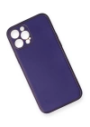 BFS  iPhone 12 Pro Kılıf Coco Deri Silikon Kapak - Mor