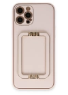 BFS  iPhone 12 Pro Kılıf Coco Elit Kapak - Pudra
