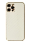 BFS  iPhone 12 Pro Kılıf Coco Karbon Silikon - Beyaz