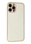 BFS  iPhone 12 Pro Kılıf Coco Karbon Silikon - Beyaz