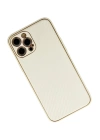 BFS  iPhone 12 Pro Kılıf Coco Karbon Silikon - Beyaz