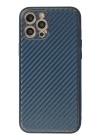 BFS  iPhone 12 Pro Kılıf Coco Karbon Silikon - Mavi